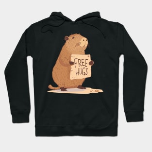 Free Hugs! Romantic Capibara Hoodie